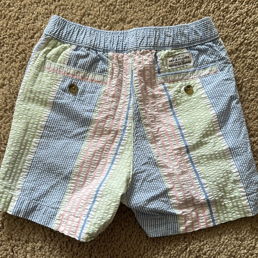 Janie and Jack Multicolor Striped Shorts - Picture 2 of 3